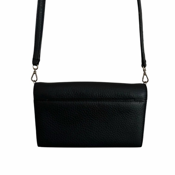 Kate Spade Black Pebbled Leather Crossbody Bag or Clutch - Picture 5 of 13